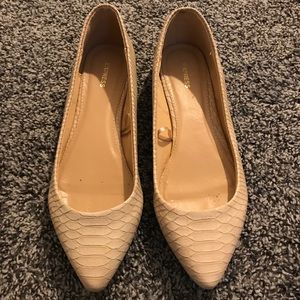 Express Snake Skin Effect Flats